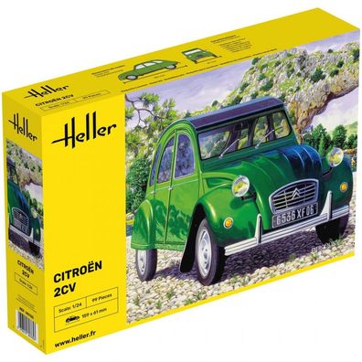 Heller - Citroen 2 CV - 1:24 - 99 Teile