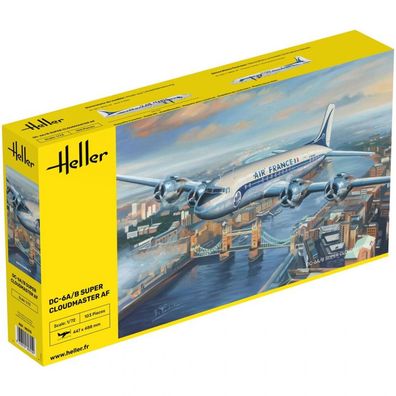 Heller - DC-6A/B Super Cloudmaster AF - 1:72 - 103 Teile