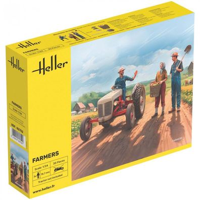Heller - Farmers - 1:24 - 35 Teile - 3 Figuren