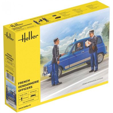Heller - French Gendarmerie Officers - 1:24 - 33 Teile - 3 Figuren