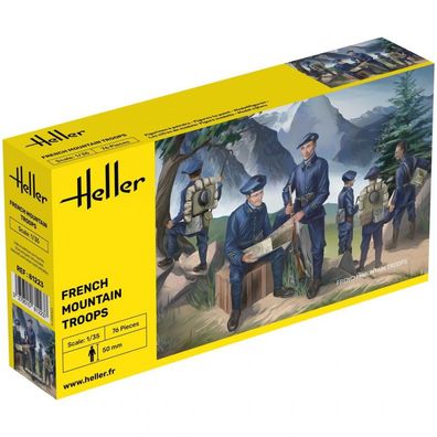 Heller - French Mountain Troops - 1:35 - 76 Teile - 6 Figuren