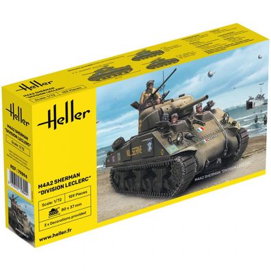 Heller - M4A2 Sherman Division Leclerc - 1:72 - 159 Teile