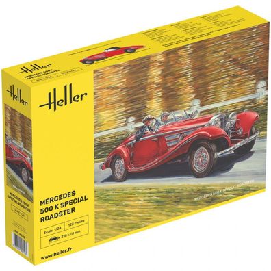 Heller - Mercedes 500 K Special Roadster - 1:24 - 122 Teile
