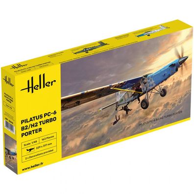 Heller - Pilatus PC-6 B2/H2 Turbo Porter - 1:48 - 163 Teile
