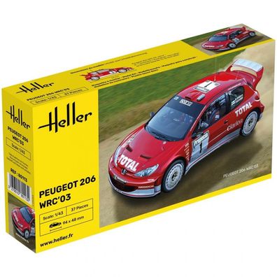 Heller - Peugeot 206 WRC03 - 1:43 - 37 Teile