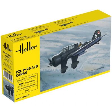 Heller - PZL P-23 A/B Karas - 1:72 - 48 Teile