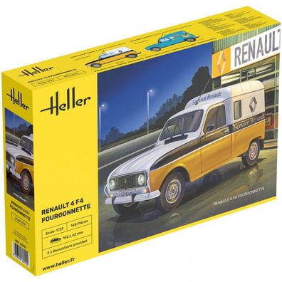 Heller - Renault 4 F4 Fourgonnette - 1:24 - 148 Teile