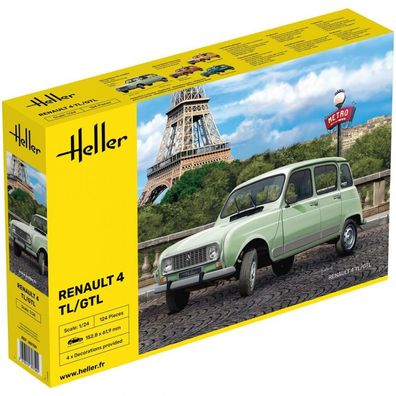 Heller - Renault 4 TL/GTL - 1:24 - 124 Teile