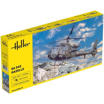 Heller - SA 342 Gazelle - 1:48 - 57 Teile