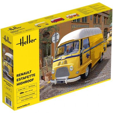 Heller - Renault Estafette Highroof - 1:24 - 159 Teile