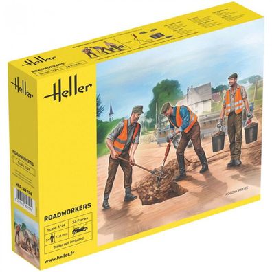 Heller - Road Workers - 1:24 - 36 Teile - 3 Figuren