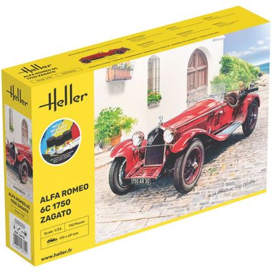Heller - Starter Kit Alfa Romeo 6C 1750 Zagato - 1:24 - 110 Teile