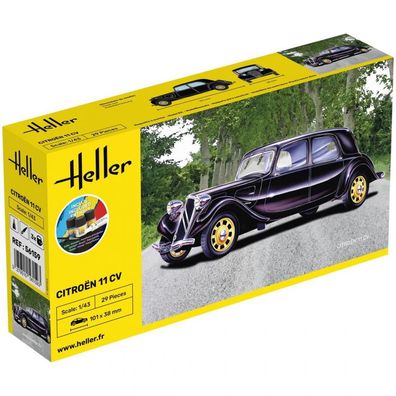 Heller - Starter KIT Citroën 11 CV - 1:43 - 29 Teile