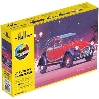 Heller - Starter Kit Citroën 2CV Charleston - 1:24 - 99 Teile