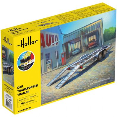 Heller - Starter Kit Car Transporter Trailer - 1:24 - 98 Teile