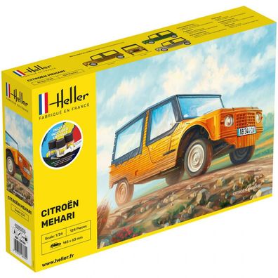 Heller - Starter Kit Citroën Méhari - 1:24 - 124 Teile