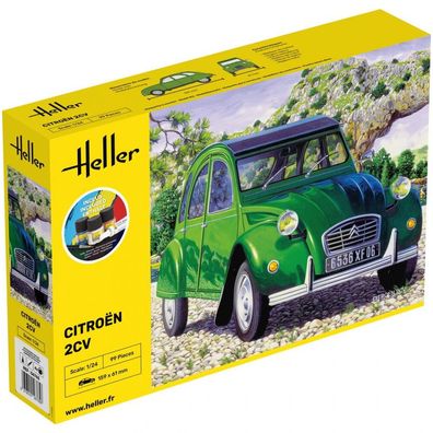 Heller - Starter Kit Citroën 2 CV - 1:24 - 99 Teile