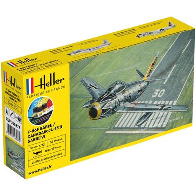 Heller - Starter Kit F-86F Sabre / CL-13 Sabre VI - 1:72 - 44 Teile
