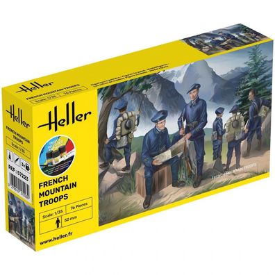 Heller - Starter KIT French Mountain Troops - 1:35 - 76 Teile - 6 Figuren