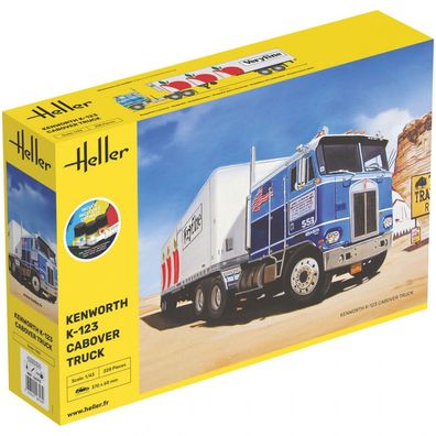 Heller - Starter Kit Kenworth K-123 Cabover Truck - 1:43 - 228 Teile