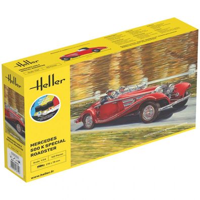 Heller - Starter Kit Mercedes 500 K Special Roadster - 1:24 - 122 Teile