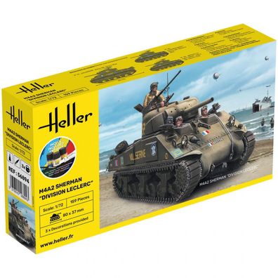 Heller - Starter KIT M4A2 Sherman Division Leclerc - 1:72 - 159 Teile