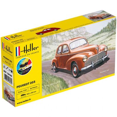 Heller - Starter KIT Peugeot 203 - 1:43 - 36 Teile