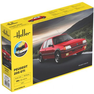 Heller - Starter KIT Peugeot 205 GTI - 1:24 - 139 Teile