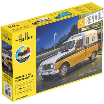 Heller - Starter KIT Renault 4 F4 Fourgonnette - 1:24 - 148 Teile