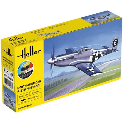 Heller - Starter Kit P-51 D Mustang - 1:72 - 51 Teile