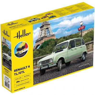 Heller - Starter Kit Renault 4 TL/GTL - 1:24 - 124 Teile