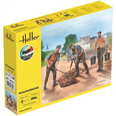 Heller - Starter Kit Road Workers - 1:24 - 36 Teile - 3 Figuren