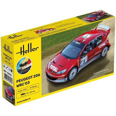 Heller - Starter KIT Peugeot 206 WRC03 - 1:43 - 37 Teile