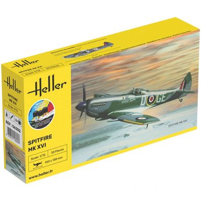 Heller - Starter Kit Spitfire Mk XVI - 1:72 - 33 Teile