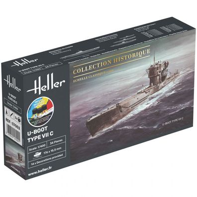 Heller - Starter KIT U-Boot Type VII C - 1:400 - 34 Teile