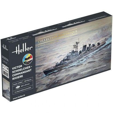 Heller - Starter KIT Victor Schoelcher - Commandant Riviere - 1:400 - 129 Teile