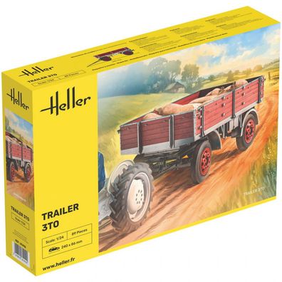 Heller - Trailer 3to - 1:24 - 89 Teile