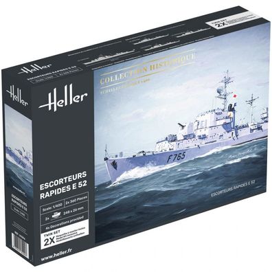 Heller - Twin Set Escorteurs Rapides E 52 - 1:400 - 2 x 360 Teile