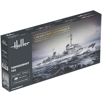 Heller - Torpedoboot T23 - 1:400 - 118 Teile