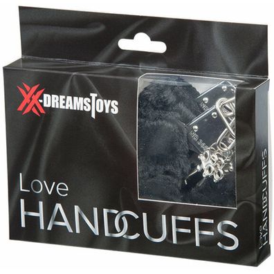 XX-DREAMSTOYS Liebes-Handschellen m. Plüsch schwarz
