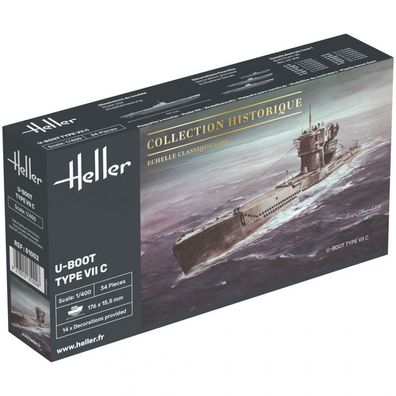 Heller - U-Boot Type VII C - 1:400 - 34 Teile