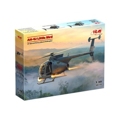 ICM - AH-6J Little Bird - US Special Forces Attack Helicopter - 1:48 - 215 Teile