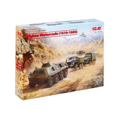 ICM - Afghan Motorcade (1979-1989) - Ural + ATZ-5-375 + BTR-60PB - 1:72 - 450 Teile