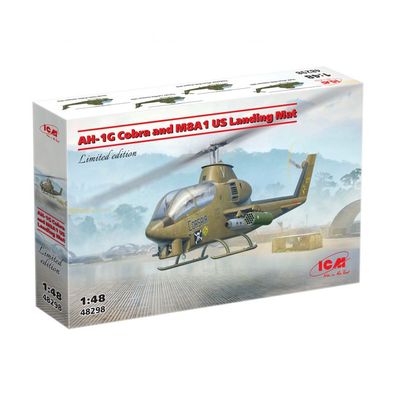 ICM - AH-1G Cobra and M8A1 US Landing Mat - Limited Edition - 1:48 - 233 Teile