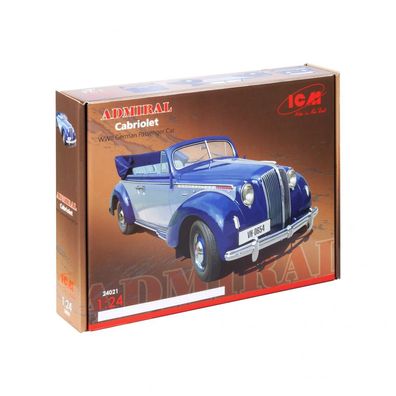 ICM - Admiral Cabriolet - WWII German Passenger Car - 1:24 - 162 Teile