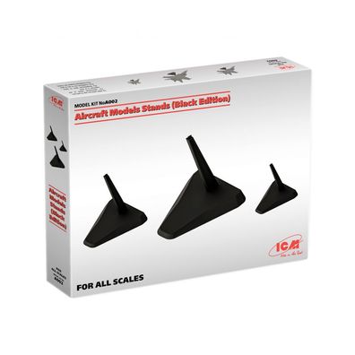 ICM - Aircraft Models Stands (Black Edition) - 3 Ständer
