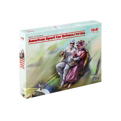 ICM - American Sport Car Drivers 1910s - 1:24 - 2 Figuren