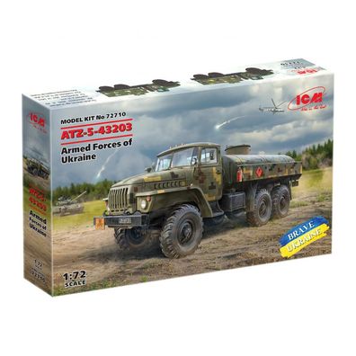 ICM - ATZ-5-43203 - Fuel Bowser of the Armed Forces of Ukraine - 1:72 - 112 Teile