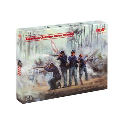 ICM - American Civil War Union Infantry - 1:35 - 4 Figuren