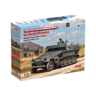 ICM - Beobachtungspanzerwagen Sd. Kfz.251/18 Ausf.A mit Besatzung - 1:35 - 347 Teile